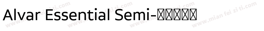 Alvar Essential Semi字体转换